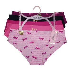 Juicy Couture 5-Pack Seamless No Panty Lines Hipster Panties Size L Nylon Soft